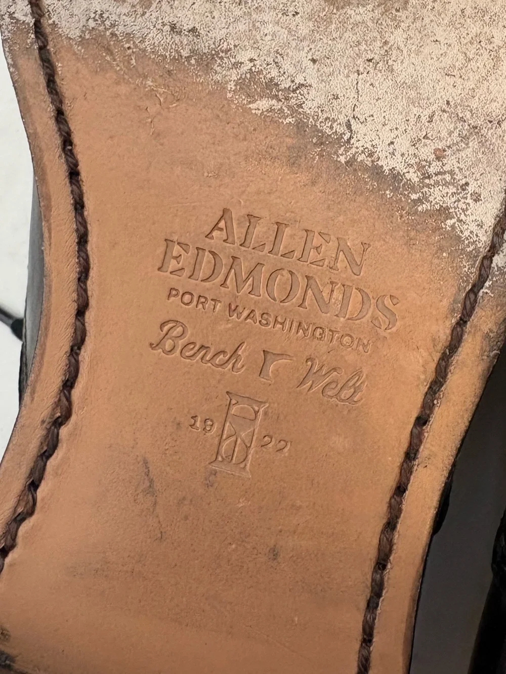 Allen Edmunds Men’s 8.5 D Carlyle Black Leather Oxford Dress Shoes Lace Up